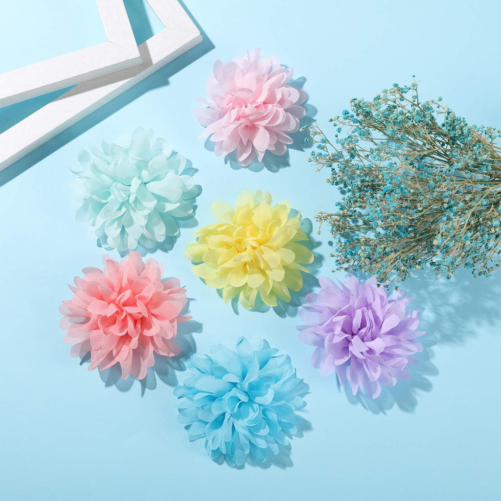 20 Pieces Dog Collar Flowers Pet Flower Bow Ties Multi-Color Dog Charms Flower for Puppy Dog Collar Grooming Accessories (12 Cm/ 4.7 Inch)