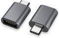USB C to USB Adapter(2 Pack),Usb-C to USB 3.0 Adapter,Usb Type-C to Usb,Thunderbolt 3 to USB Female Adapter OTG for Macbook Pro2019,Macbook Air 2020,Ipad Pro 2020,More Type-C Devices(Space Gray)